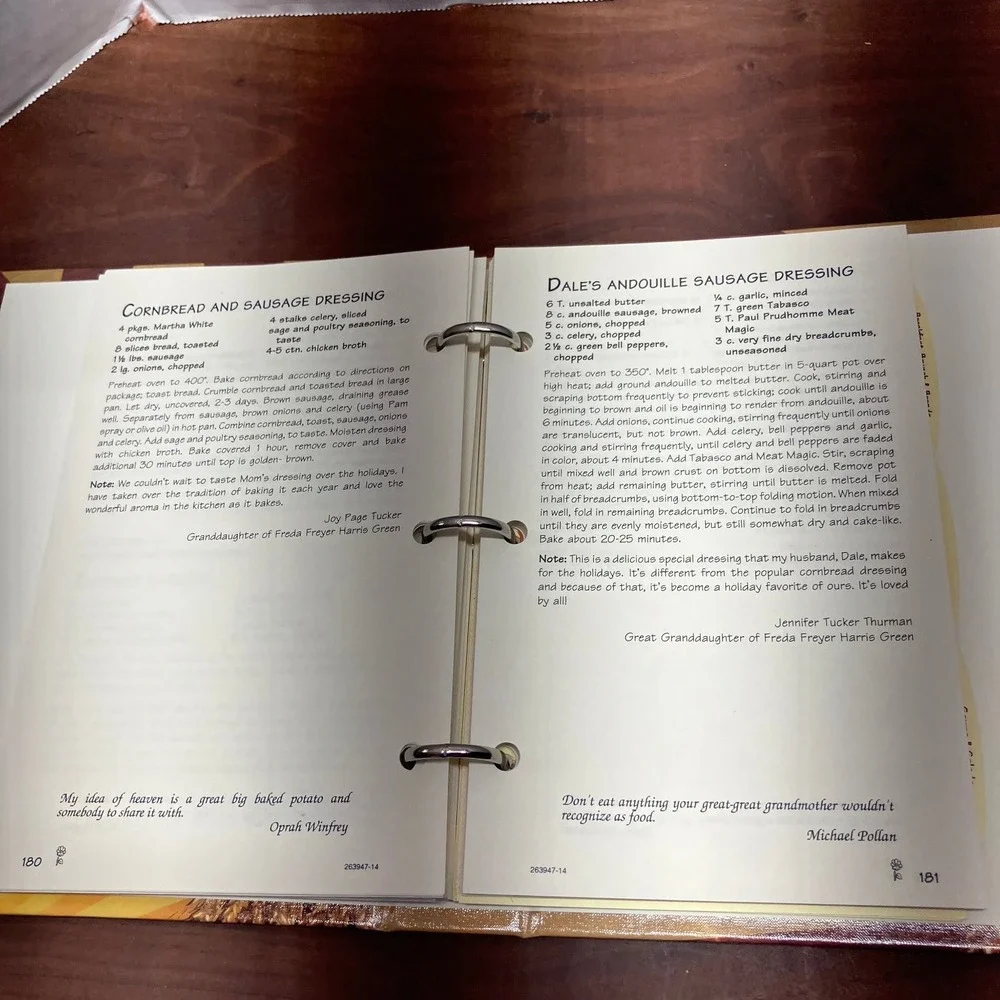 You Are My Sunshine Freyer Family 2014 Cookbook Morris Press Binder